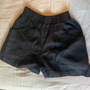 Elizabeth Suzann - Black Clyde Linen Shorts (8)